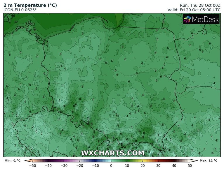 W nocy temperatura będzie zróżnicowana