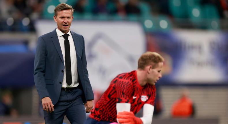 Jesse Marsch is to leave his role as RB Leipzig coach with immediate effect the Bundesliga club announced on Sunday after a series of poor results Creator: Odd ANDERSEN