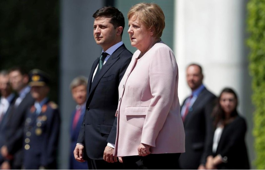 Volodimir Zelenski i Angela Merkel