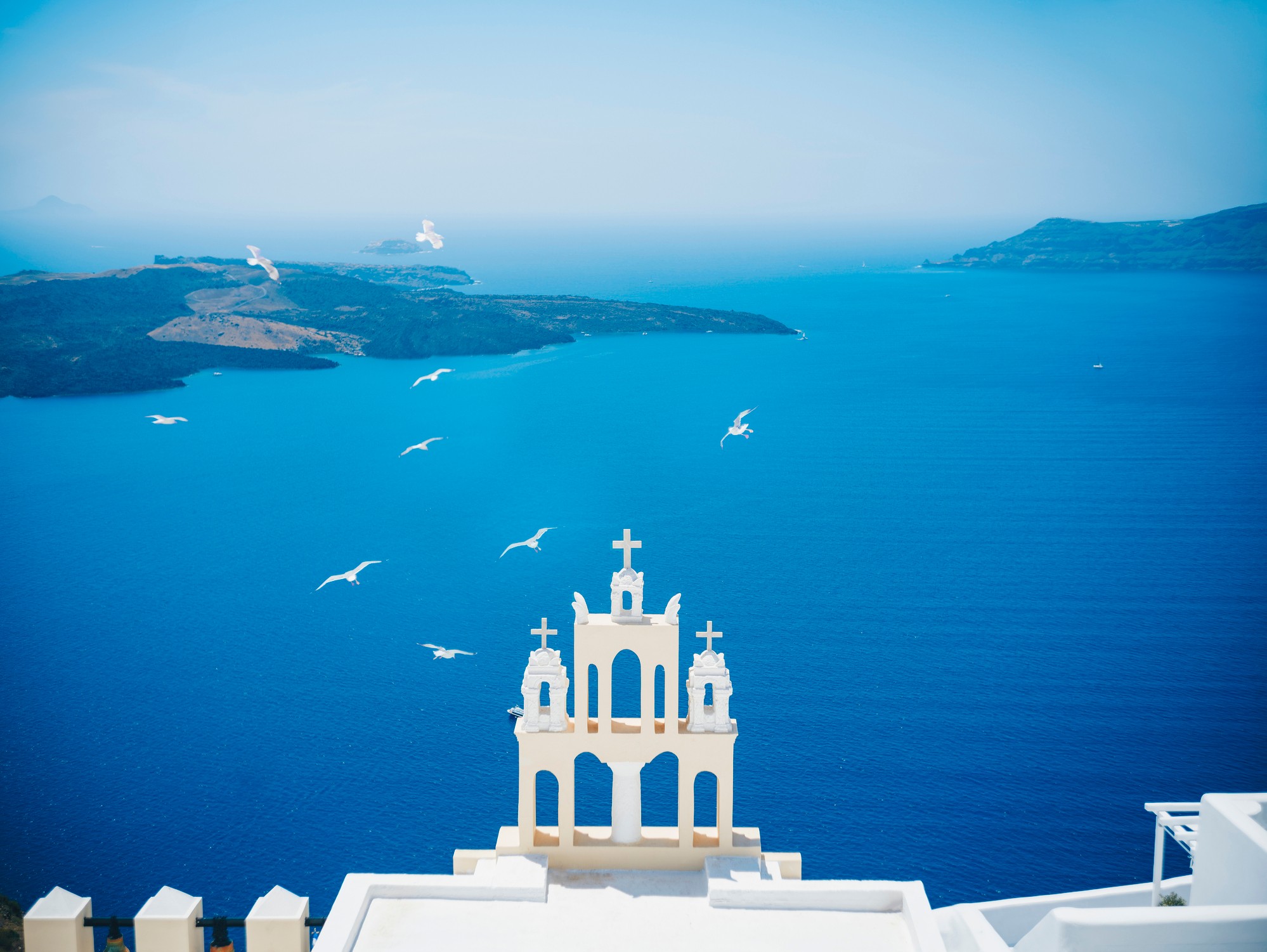 Grécky ostrov Santorini.