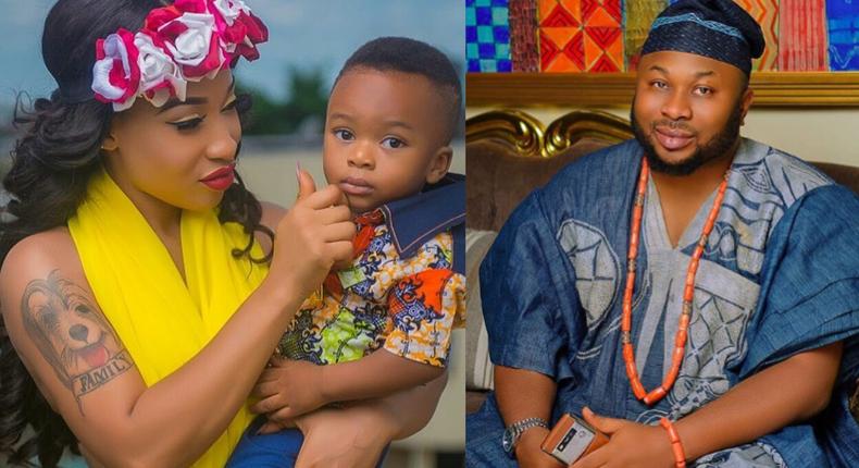 Tonto Dikeh, Churchil and their son