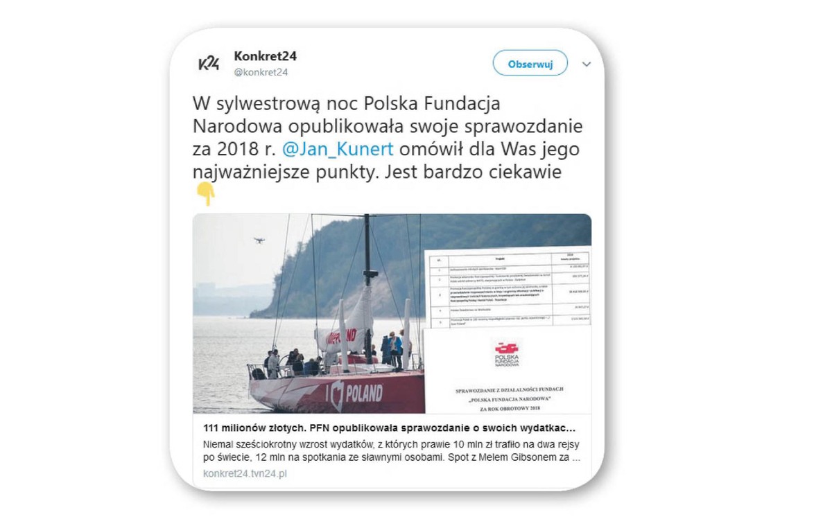 tweet tygodnia - PFM