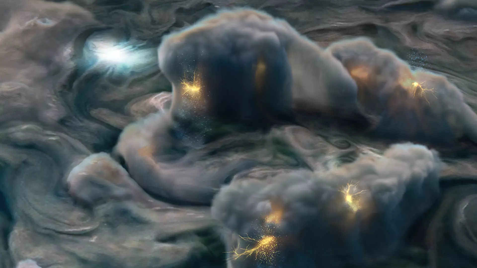 Mroczne burze na Jowiszu. Naukowcy z NASA pokazali je na zdumiewającym wideo