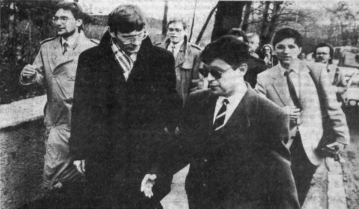 Leszek Balcerowicz w Wałbrzychu 5.3.1991 - foto Leszek Tarnawski (CC-BY-SA-3.0)