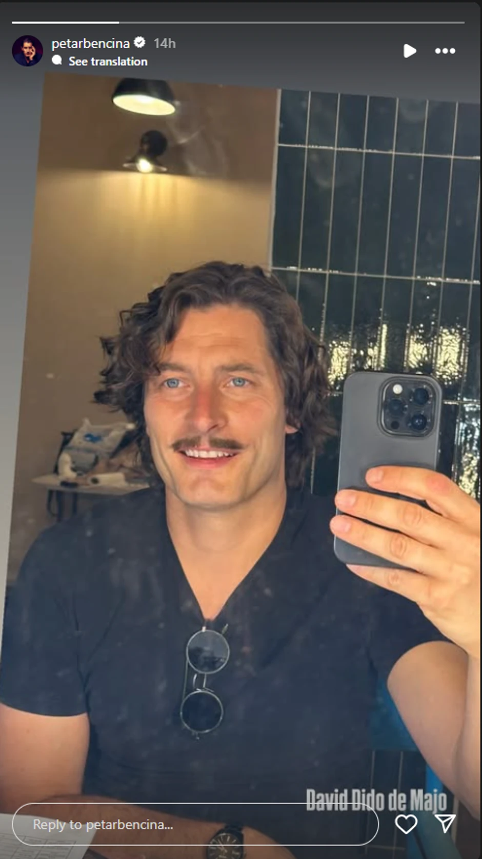 Petar Benčina sa brkovima