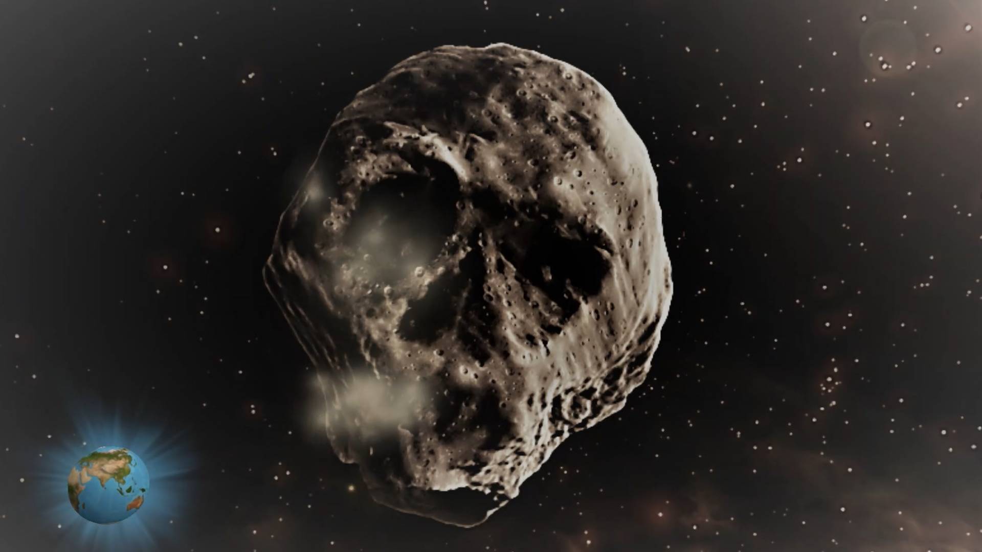 Egy koponya alakú aszteroida száguld a Föld felé, a NASA meg is örökítette