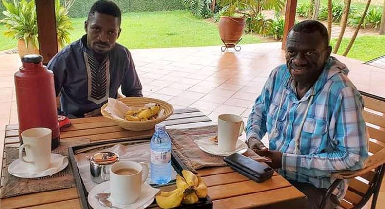 Dr Kizza Besigye and Bobi Wine