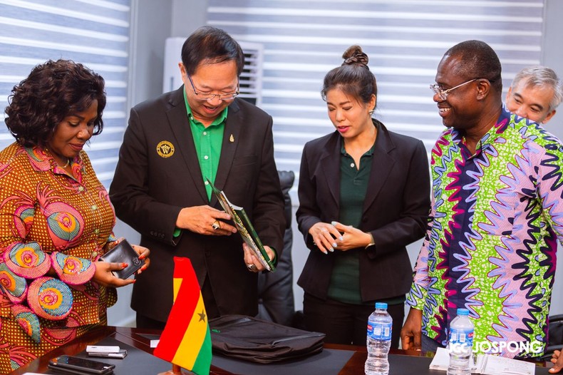 Jospong Group leads Thailand's global waste management company to call the Minister of Sanitation