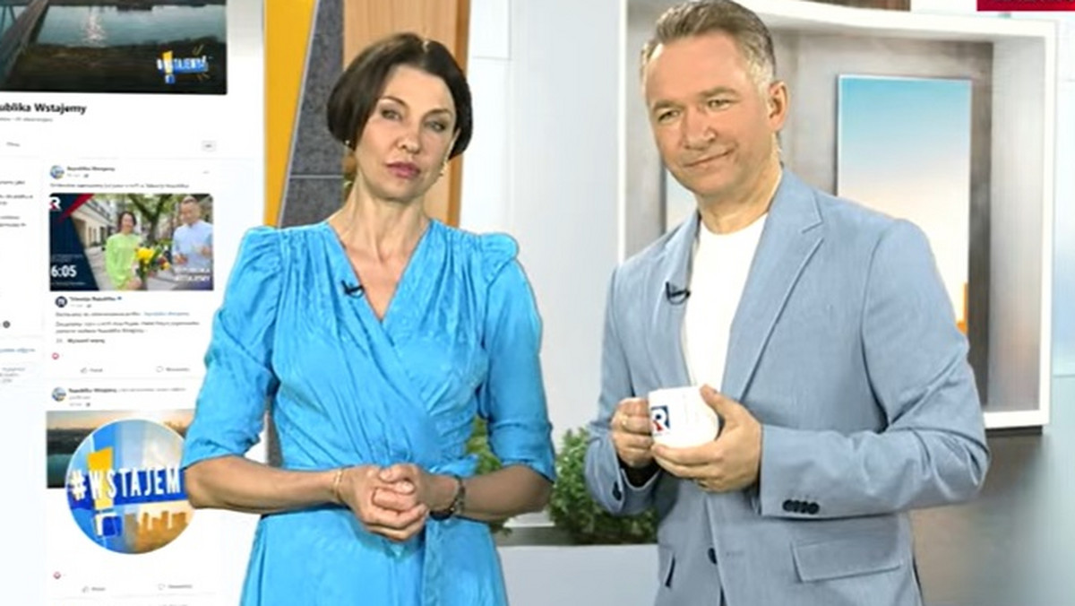 Anna Popek i Rafał Patyra w śniadaniówce TV Republika. Tak się przywitali