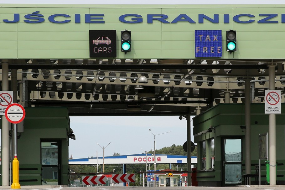 Przejście graniczne w Bezledach na granicy z Obwodem Kaliningradzkim