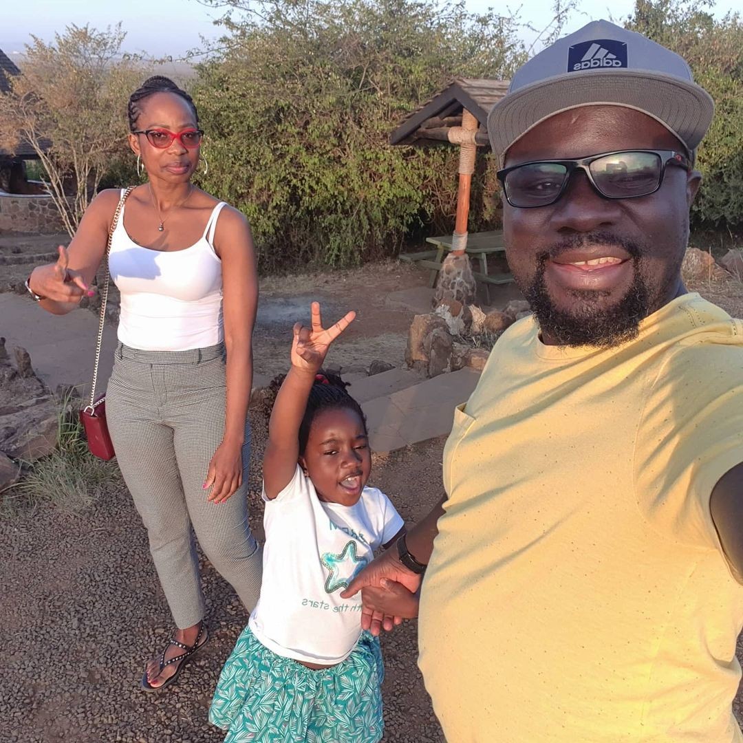 Gidi Gidi and his wife and daughter Marie- Rose