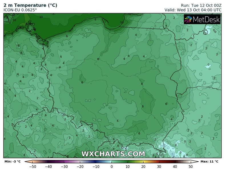 Noc na ogół bez przymrozków