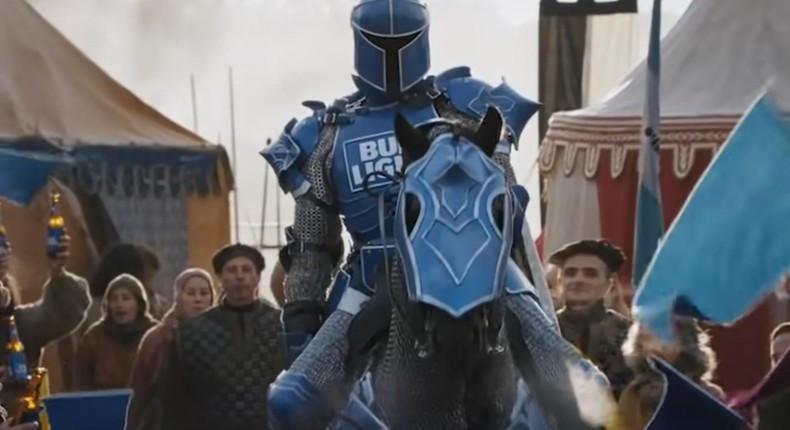 Bud Light's The Bud Knight in a crossover ad with HBO's Game of Thrones.Game of Thrones X Bud Light