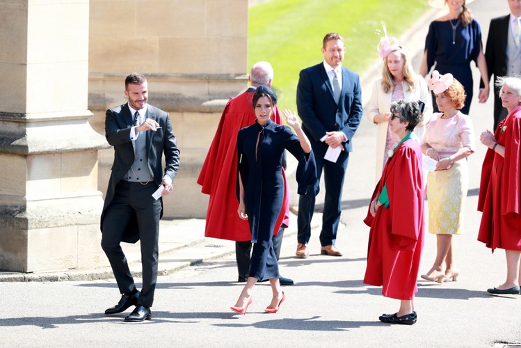 David Beckham i Victoria Beckham zadali szyku na ślubie księcia Harry'ego i Meghan Markle