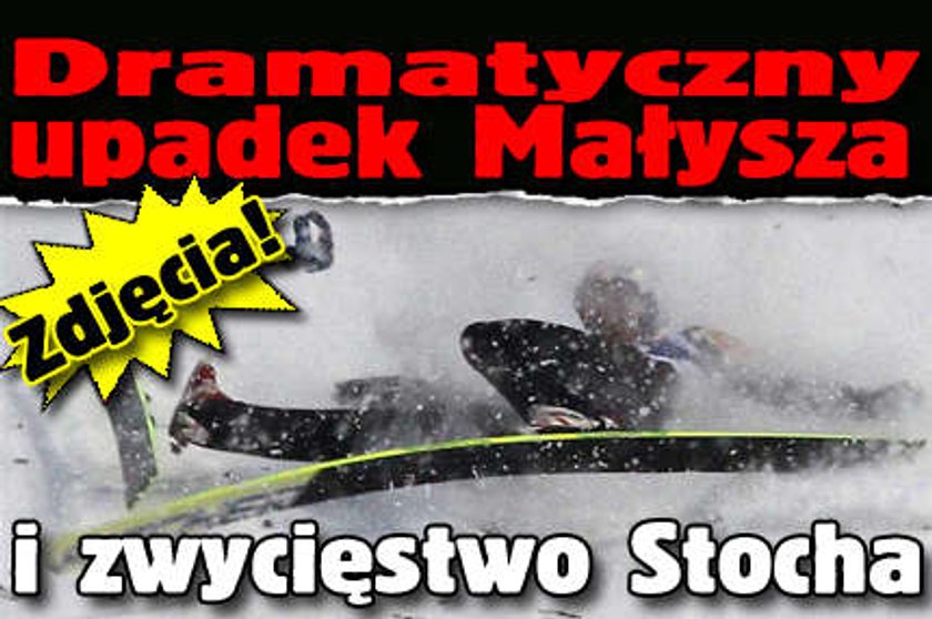 Dramatyczny upadek Małysza i zwycięstwo Stocha! FOTO