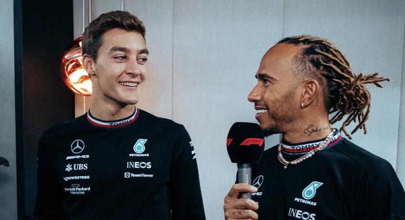 George Russell has defended his Mercedes teammate Lewis Hamilton