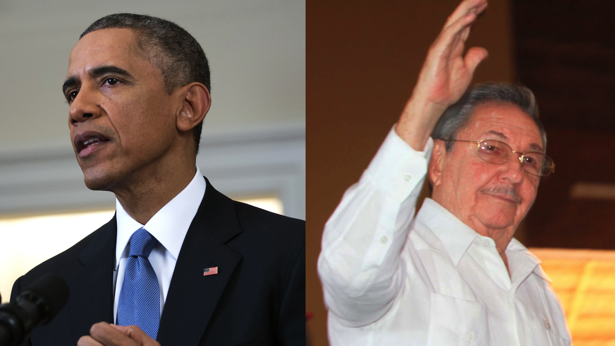 Barack Obama i Raul Castro