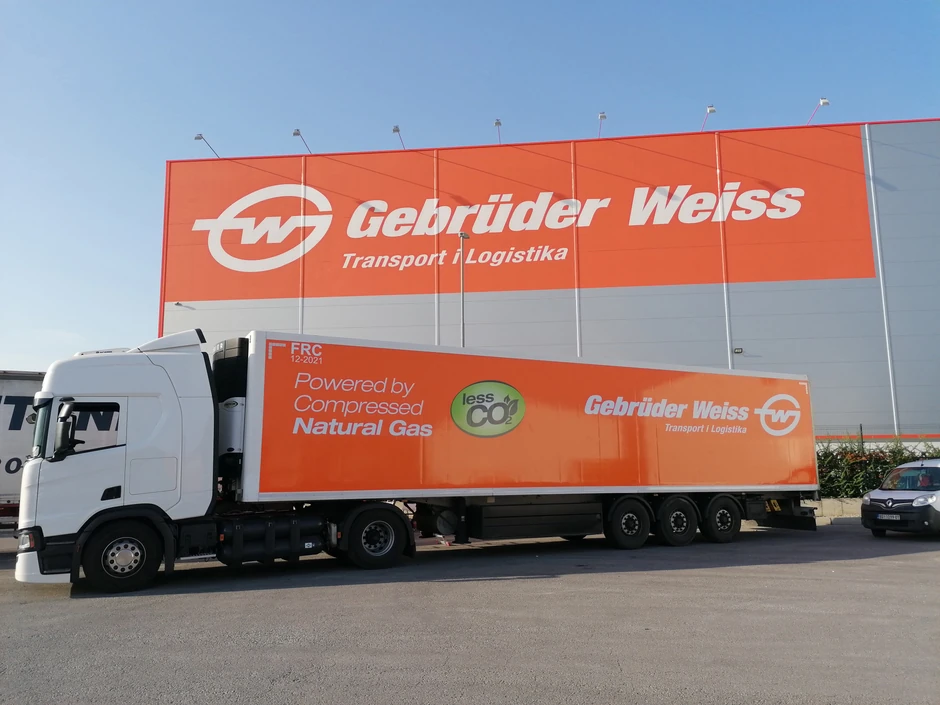 Gebrüder Weiss Gas truck