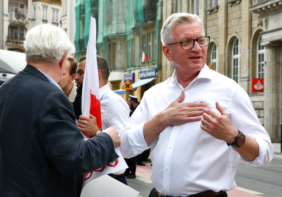 Prezydent zwycięskiego Poznania - Jacek Jaśkowiak.