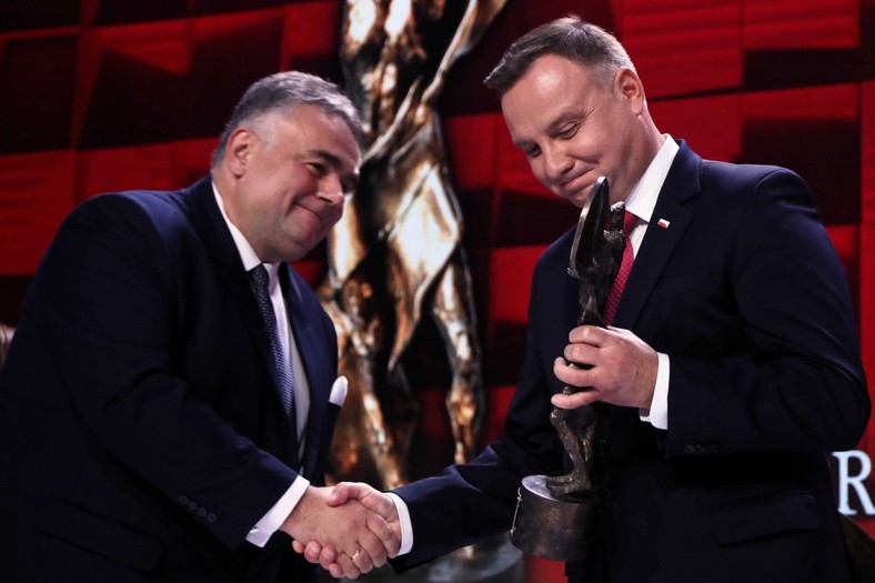 Gala portalu niezalezna.pl, Tomasz Sakiewicz i Andrzej Duda