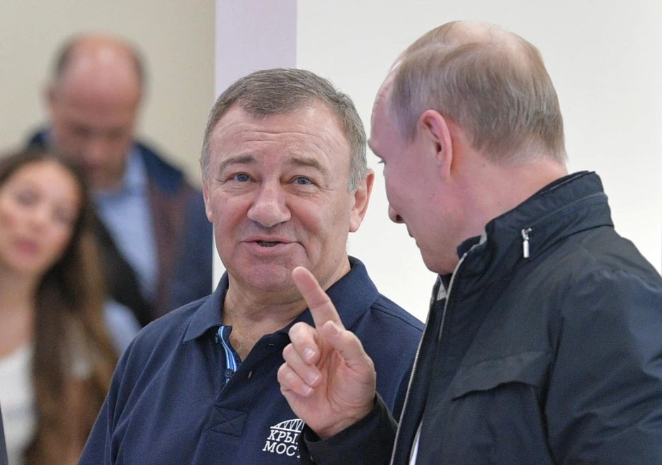 Arkadij Rotenberg i Vladimir Putin