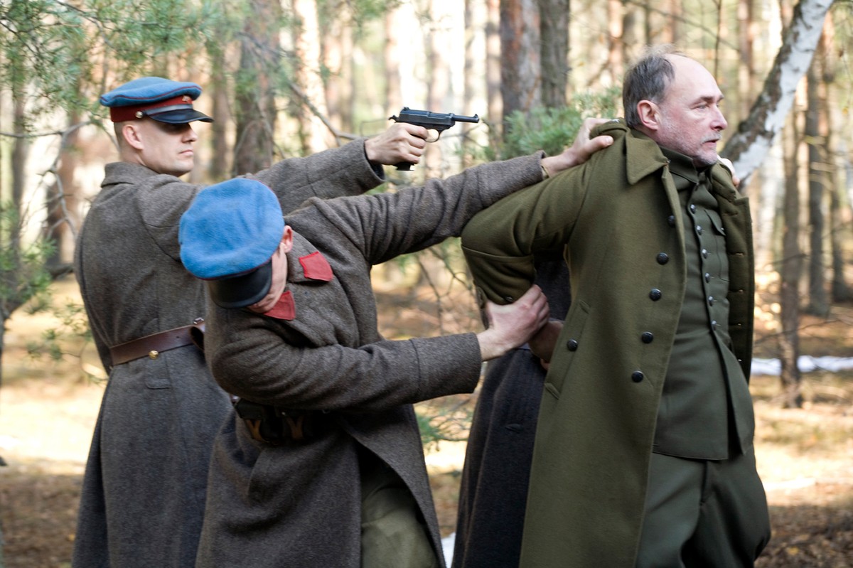 Scena z filmu "Katyń" Andrzeja Wajdy