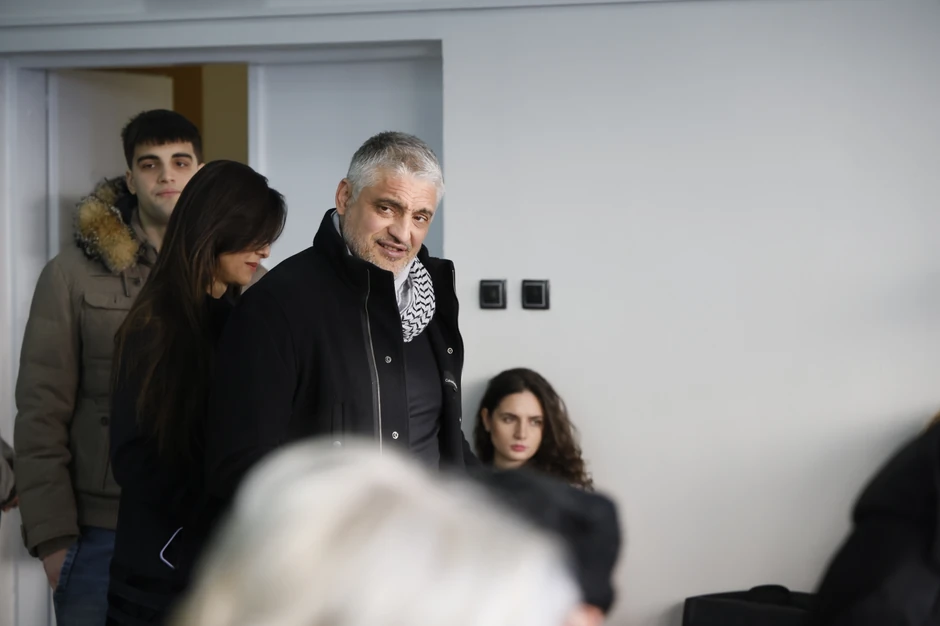 Čedomir Jovanović glasao sa suprugom i sinom