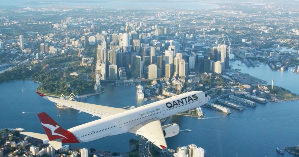 Qantas just unveiled its allnew Airbus A350 cabin that will fly on the
