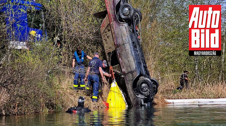 Rejtélyes módon süllyedt el 45 éve egy autó - most találták meg / Fotó: rosenheimi önkéntes tűzoltóság