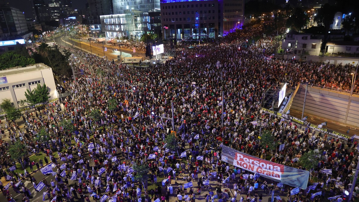 Ogromne protesty w Izraelu. Ponad 100 tys. osób wyszło na ulice