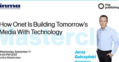 How Onet Is Building Tomorrow’s Media With Technology? Jerzy Gulczyński