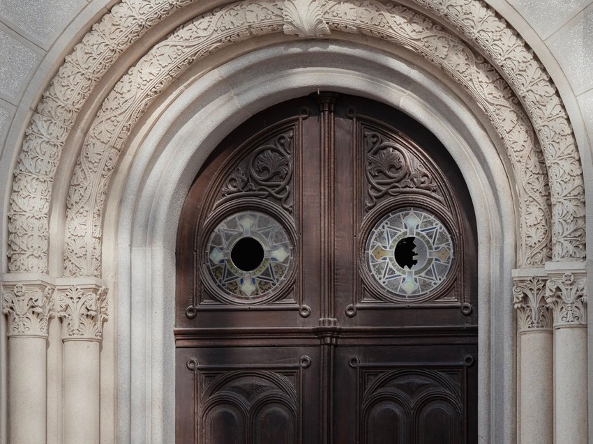 Vandalizovan Saborni hram Preobraženja Gospodnjeg u Zagrebu.