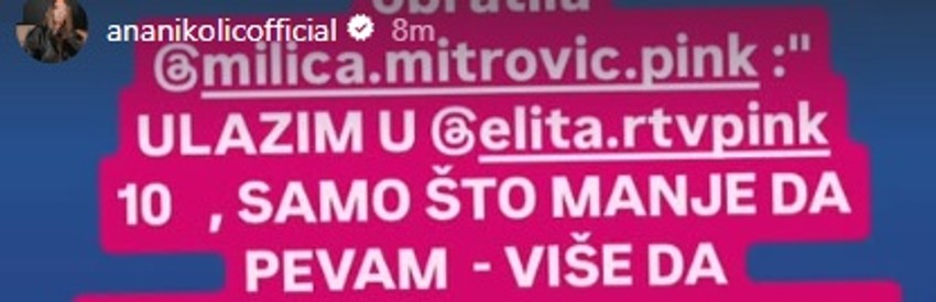 Ana Nikolić se slikala s Milicom Mitrović: Ulazim u Elitu 10, krevet do Miljane