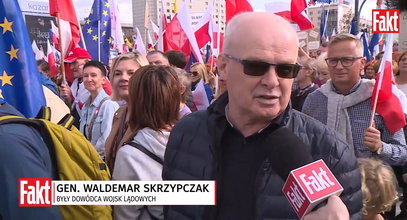 Gen. Waldemar Skrzypczak na marszu Tuska. Wymienił sukces PiS. "Za to należą im się podziękowania" FILM