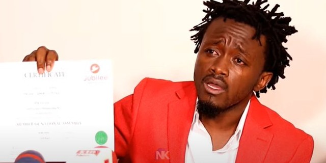 Bahati in tears as Jubilee party recalls Mathare ticket