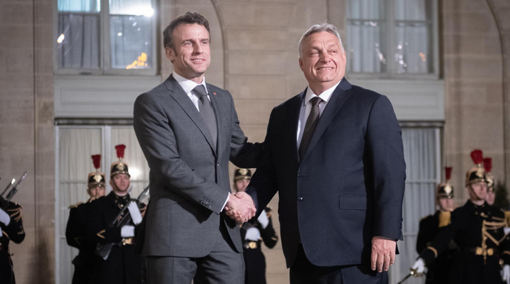 Hétfő este fogadta Párizsban Emmanuel Macron francia elnök a magyar miniszterelnököt / Fotó: Orbán Viktor Facebook-oldala