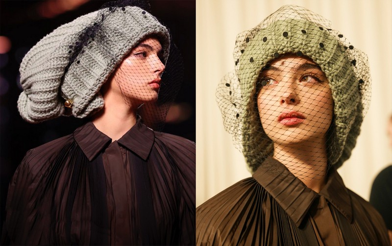 Čiapka ako módny detail.