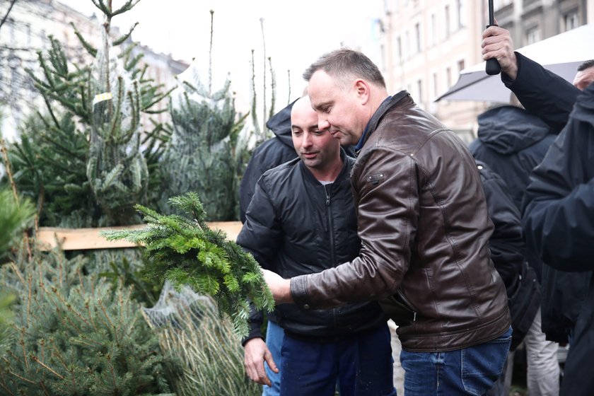 Prezydent Andrzej Duda kupił choinkę