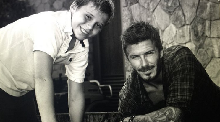 David Beckham és fia, Brooklyn /Fotó:Instagram