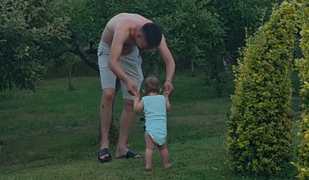 Milan Vasić sa sinom