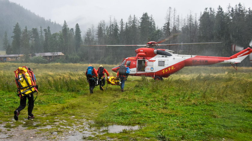 Zakopane: w burzy ranny został strażak z Ostrowa Wlkp. i jego bliscy