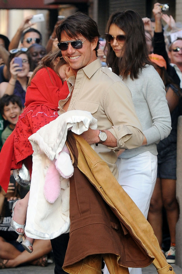 Tom Cruise i Katie Holmes z córką Suri