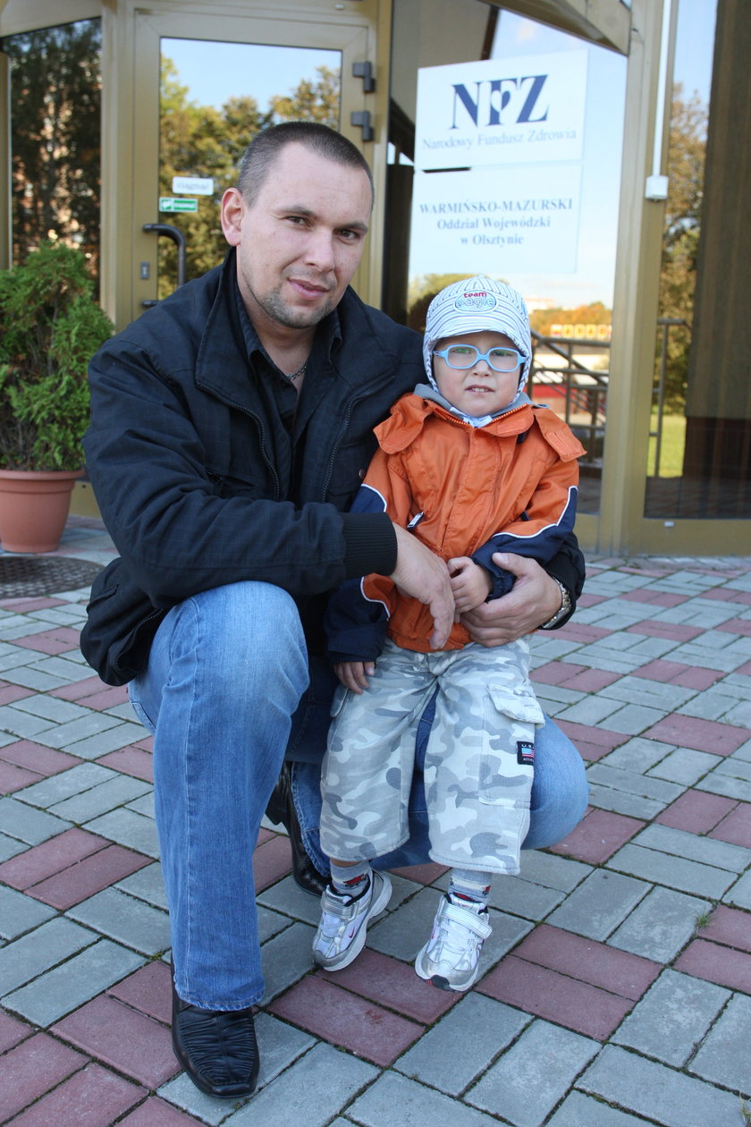 Marcin Danowski z synem Olkiem