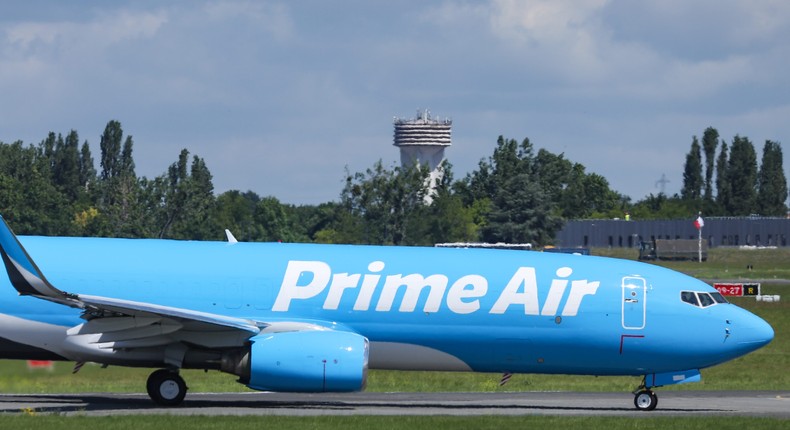 Amazon's air freight business is a part of its logistics network.