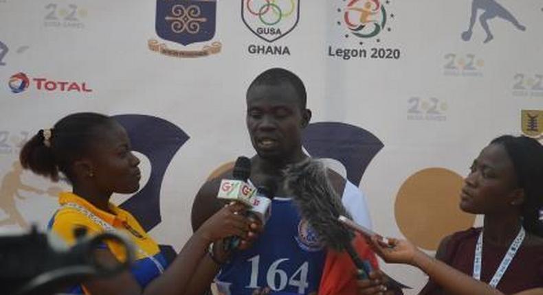 GUSA Games: UEW's Charles Baah breaks 800 meters record 