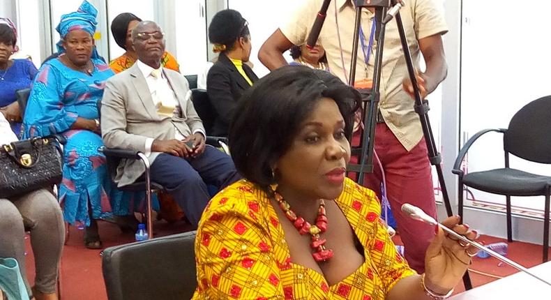 The Minister of Sanitation and Water Resources, Mrs Cecilia Dapaah