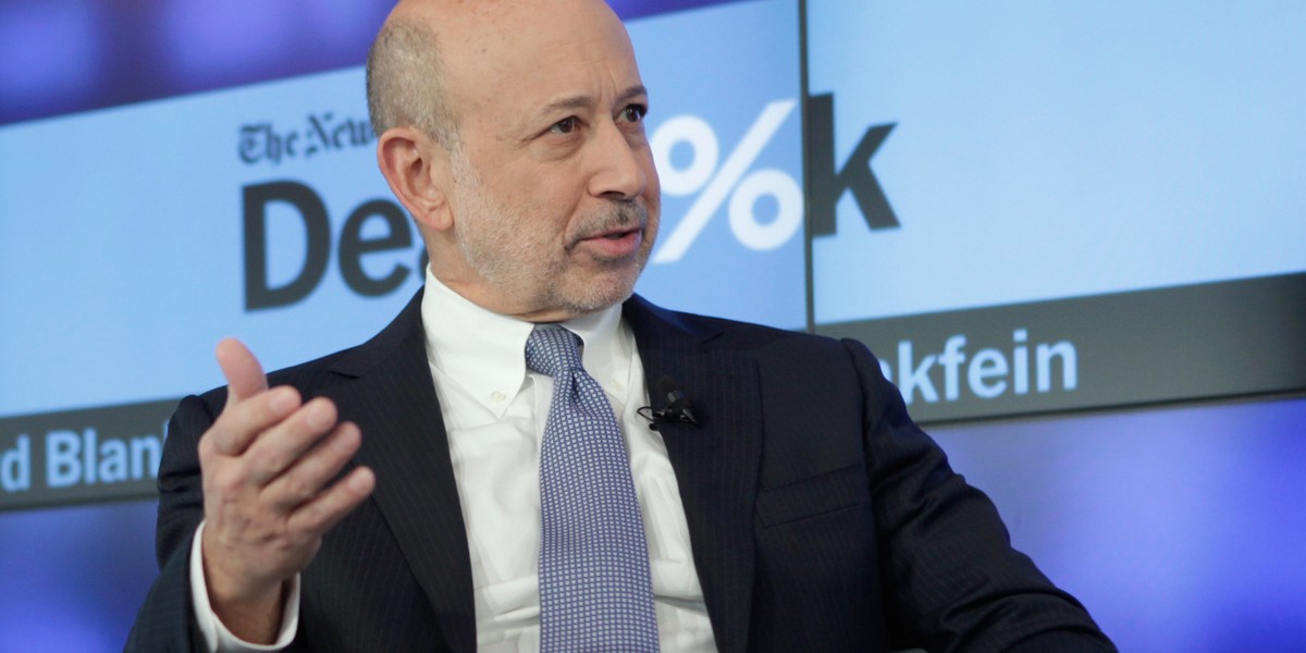 Goldman Sachs CEO Lloyd Blankfein.