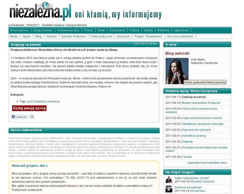 Ranking blogów. Kaczyńska, Isabel, czy Tuskówna - która najlepsza?