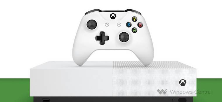Xbox One S All-Digital - wyciekły rendery konsoli bez obsługi płyt