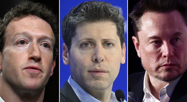 Mark Zuckerberg, Sam Altman, and Elon Musk are just a few of the CEOs making big bets on AI.Andrew Caballero-Reynolds, Halil Sagirkaya, Beata Zawrzel/Getty Images